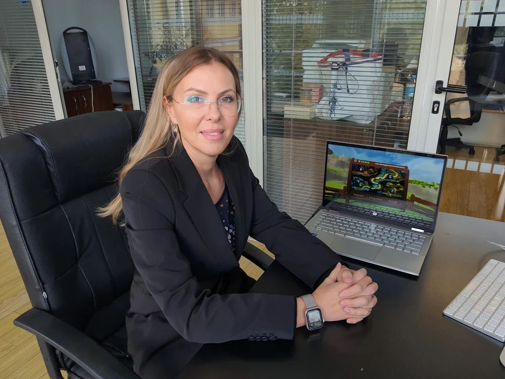 Profesoara Oana David, coordonatoarea proiectului REThink Life. FOTO: Remus Florescu 