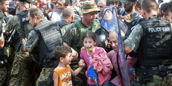 macedonia imigranti gaz lacrimogen FOTO AFP/Getty Images