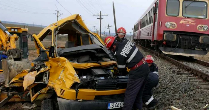 Accident feroviar. FOTO: ARHIVĂ.