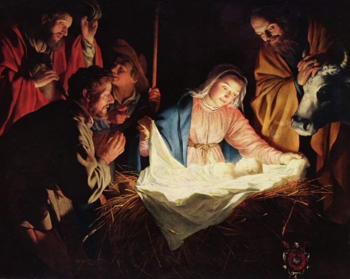 Adorarea păstorilor - pictură a lui Gerard van Honthorst (1622)