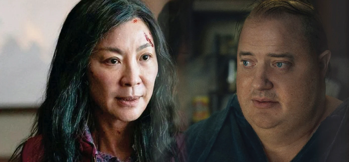 Michelle Yeoh și Brendan Fraser au câștigat Oscarul pentru rolurile principale / colaj: Click!