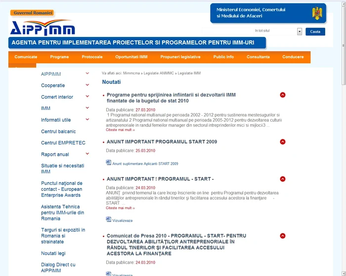 Înscrierea on-line se va face la adresa www.aippimm.ro