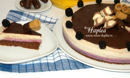 tort duo mousse mure si iaurt cu banane poza 19 jpeg