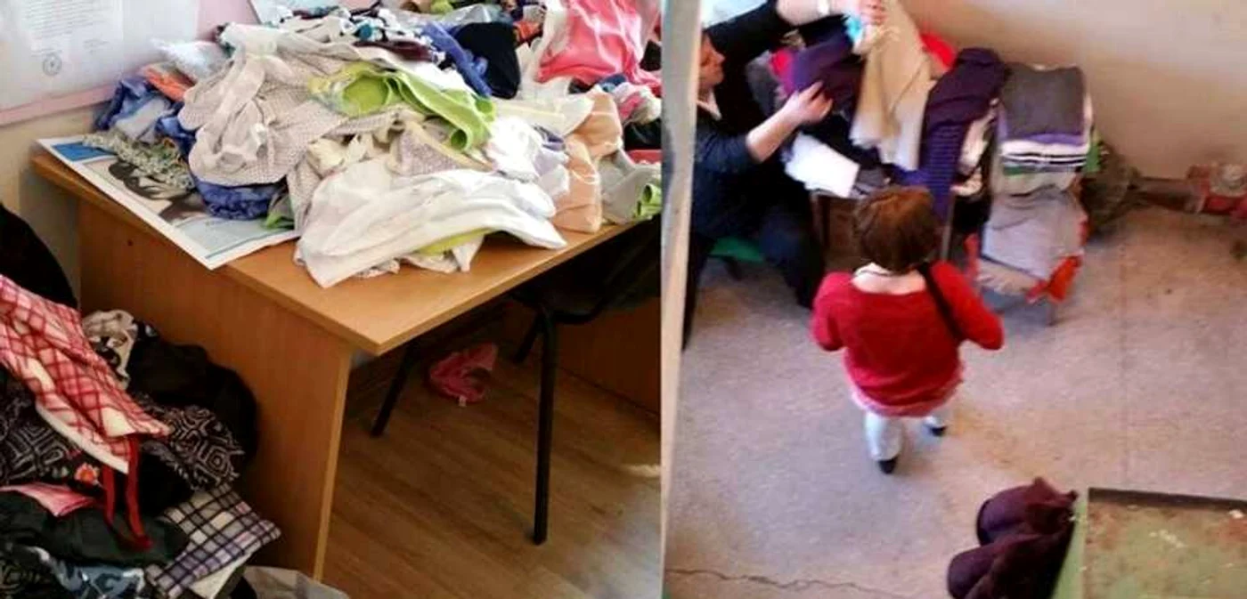 Haine expuse la vânzare, în cancelaria şi pe holul Colegiului „Ion Vidu” Timişoara