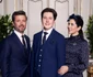 Prințul Christian al Danemarcei, între părinții săi, Frederik și Mary