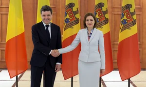 Nicusor Dan  Maia Sandu  MOLDOVA VIZITA OFICIALA DAN SANDU 02Foto INQUAM Photos  (2) jpg