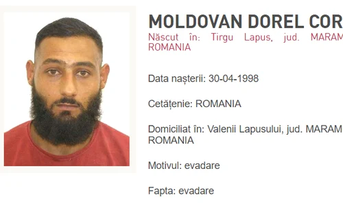 evadat baia mare Dorel Corin Moldovan FOTO Poliția Română