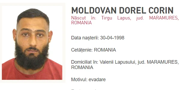 evadat baia mare Dorel Corin Moldovan FOTO Poliția Română