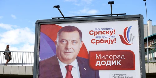 Milorad Dodik afiș electoral alegeri Bosnia Herțegovina Foto EPA EFE jpg