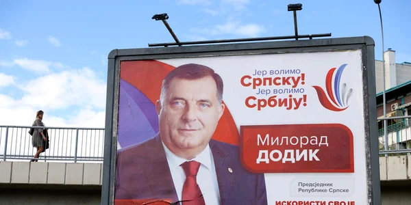 Milorad Dodik afiș electoral alegeri Bosnia Herțegovina Foto EPA EFE jpg