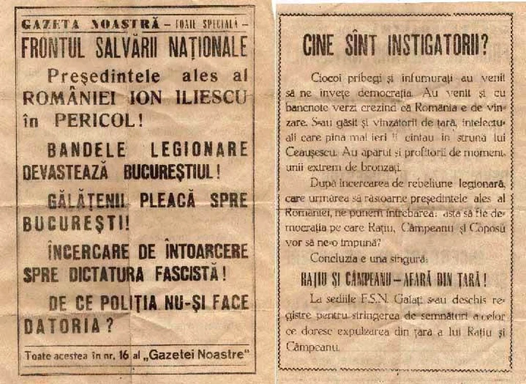 Aşa arăta ziarul care incita românii la război civil FOTO Costel Crângan