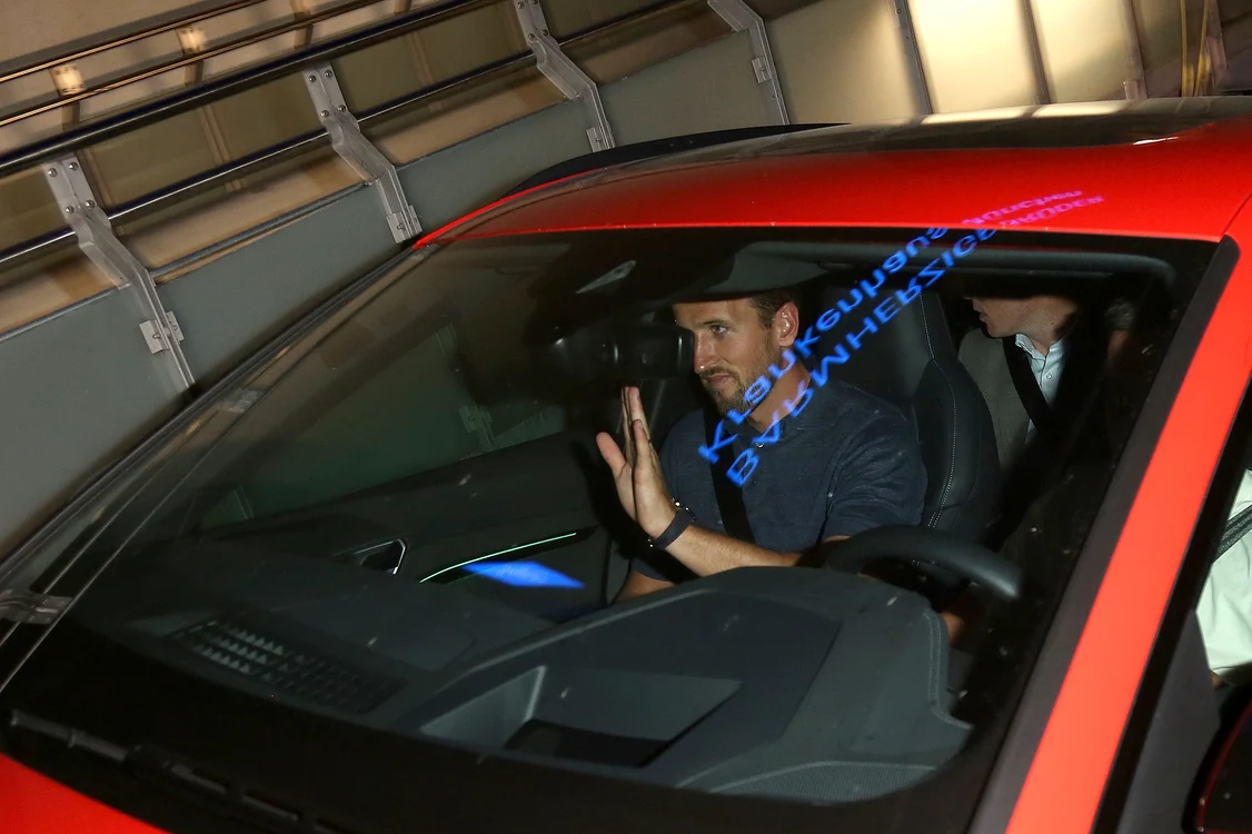 Harry Kane, după ce a trecut vizita medicală. Foto Profimedia