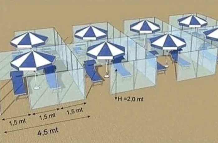 Cuștile de pe plaje ar trebui să aibă pereți din plexiglas