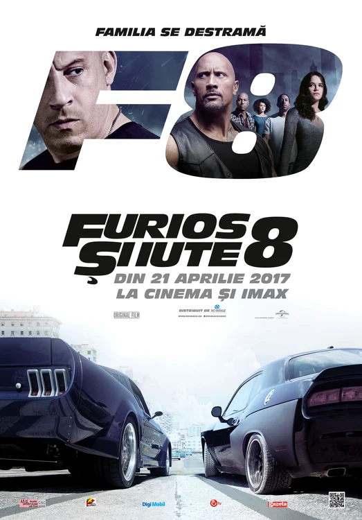 Fast & Furious 8 poster romana jpeg