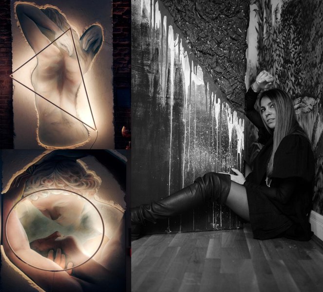Lucrările inedite ale unui designer român, care îmbină pictura, sculptura și jocul de lumini FOTO