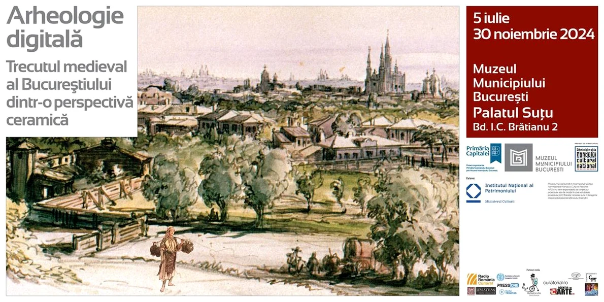 Expoziția „Arheologie digitală: Trecutul medieval al Bucureștiului dintr-o perspectivă ceramică” la Palatul Suțu