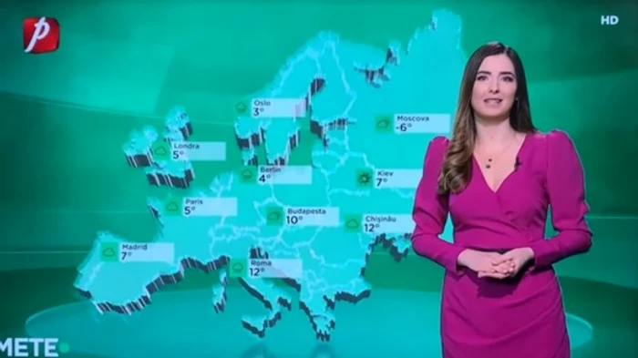 Marina Nițoiu prezintă Meteo la Prima TVfoto: Prima TV