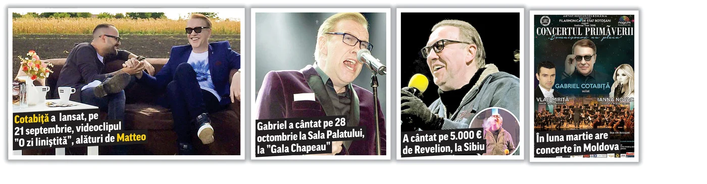 Gabriel Cotabiţă, care a suferit anul trecut un infarct, are contracte de 10.000 de euro