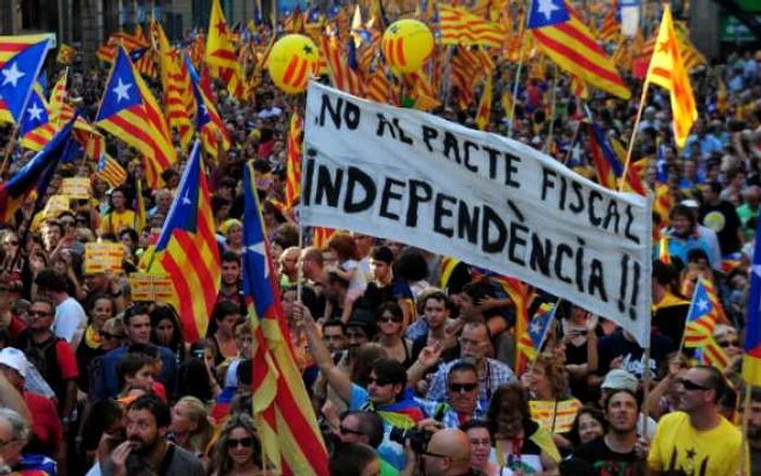 Manifestaţie pro-referendum în Catalonia FOTO Arhivă