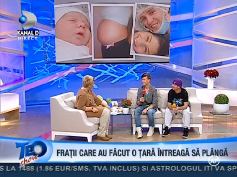 Ionuţ a venit în emisiune cu fratele lui, Ciprian (captură: Kanal D)
