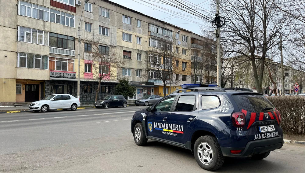 Jandarmii au intervenit pentru aplanarea conflictului FOTO: Jandermia Galați 