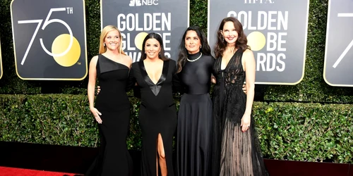 reese witherspoon eva longoria salma hayek si ashley judd/globurile de aur 2018 foto guliver/getty images