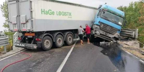 tir accident braila