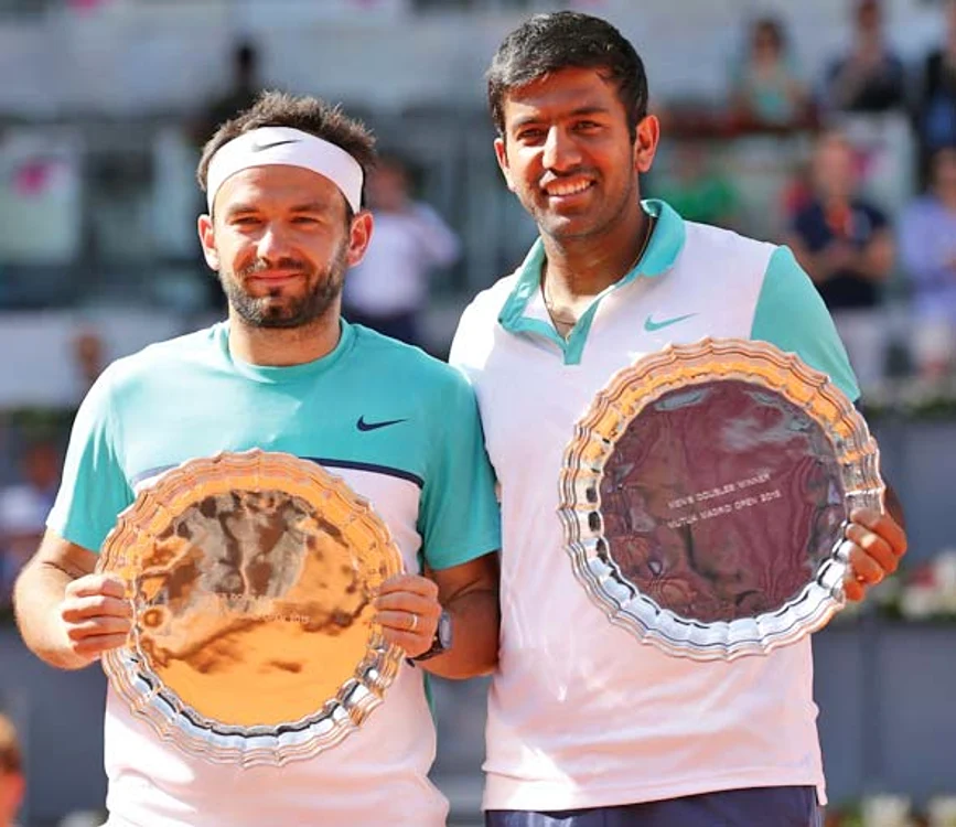 
    Florin Mergea şi Rohan  Bopanna au câştigat anul  trecut titlul la Madrid   