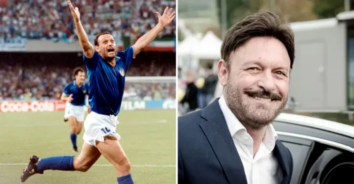 Toto Schillachi, atacantul naționalei Italiei. Foto The Irish Sun