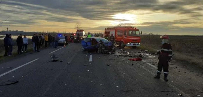 Accident cumplit pe DN2 FOTO ISU Ialomiţa