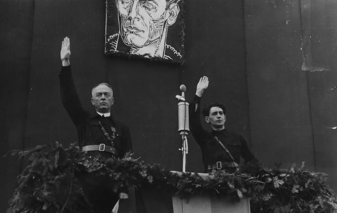 Antonescu si Horia Sima în timpul cooperarii celor doi la guvernare
