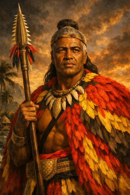 Regele Kamehameha din Hawaii. FOTO: imagine generată cu AI