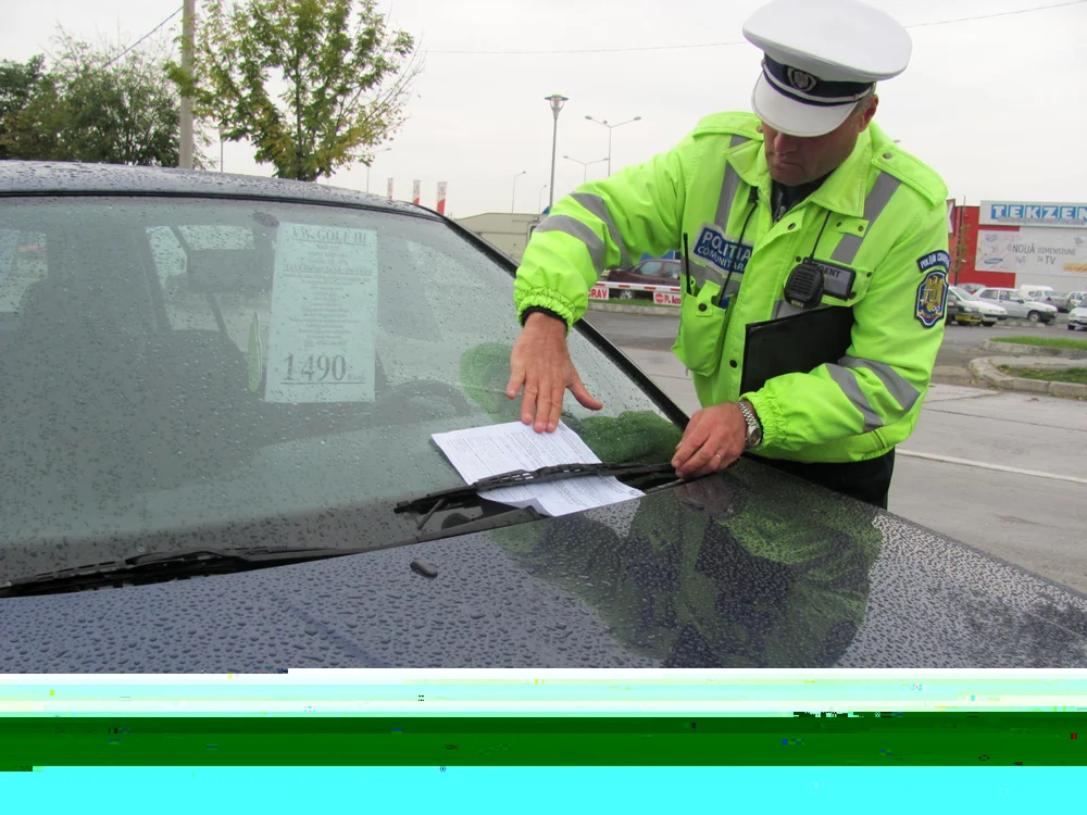 Poliţiştii comunitari lasă amenzi proprietarilor de maşini 