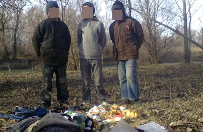 Copiii prinşi de poliţiştii de frontieră erau în stare de ebrietate Foto: Poliţia de Frontieră
