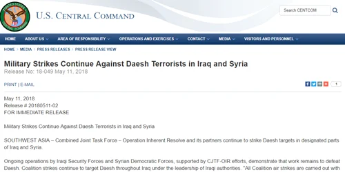 Captura ecran centcom.mil