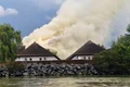 Incendiu la Danube Delta Resort Gociman din Crișan FOTO: Facebook/ https://ziaruldetulcea.ro/