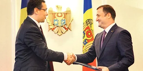 Victor Ponta şi Vlad Filat au semnat o declaraţie privind  cooperarea în domeniul energetic