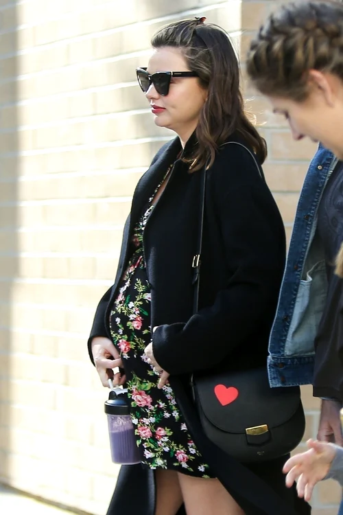 *EXCLUSIVE* A heavily pregnant Miranda Kerr meets friends for lunch jpeg