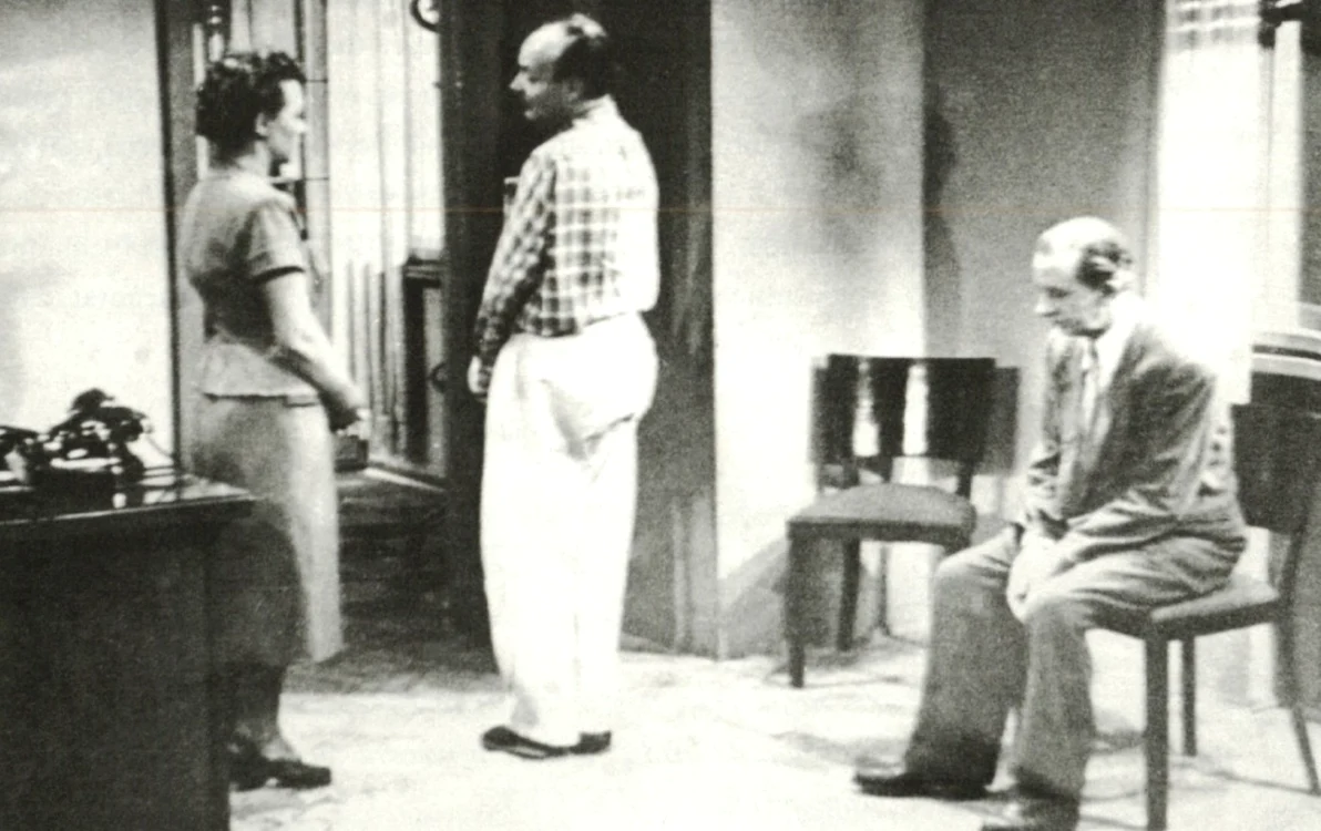 Jean Georgescu şi Grigore Vasiliu-Birlic, la filmări