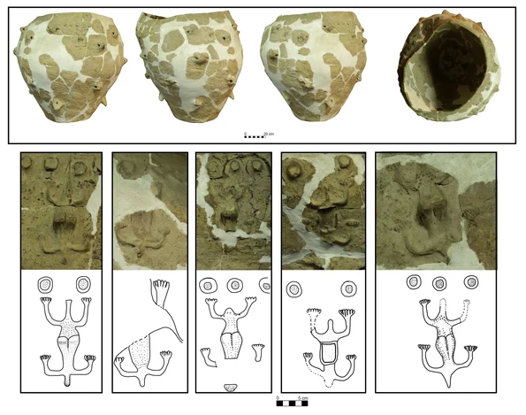 Vasul unicat pentru Cultura Cucuteni, descoperit în comuna Trușești (© Muzeul Județean Botoșani)