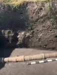 Fragmente ale unui apeduct medieval, descoperite în situl Costești-Gârlea (© Facebook / Agenţia Națională Arheologică)