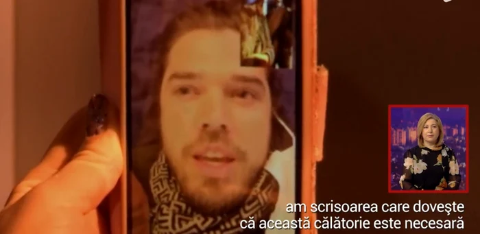 Americanul Benjamin a venit în România, însă nu a putut ieși din aeroportul din Cluj, ci a fost nevoit să facă drum întors spre casăFoto: captură video