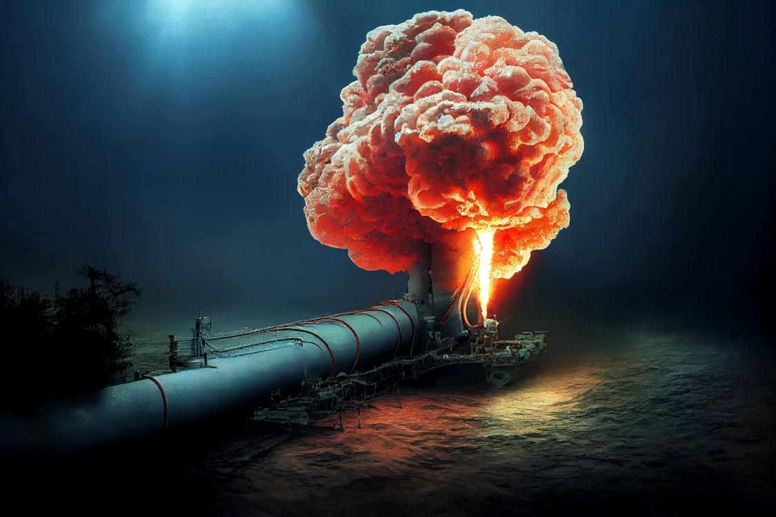 foto explozie gazoductul Nord Stream