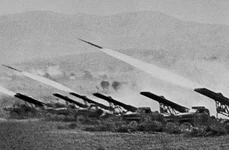 Lansatoare multiple de rachete Katiușa, în timpul Bătăliei de la Stalingrad (foto: Commons: RIA Novosti)