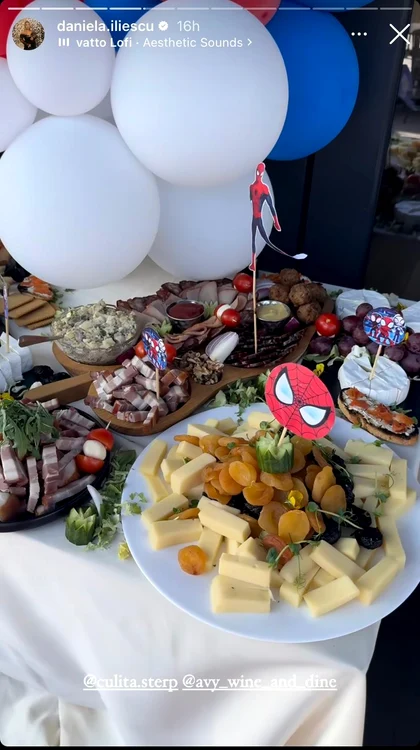 Daniela și Culiță au ales preparate delicioase pentru invitați / Sursă foto: Instagram