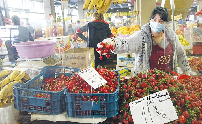 
    Florica Păcuraru din Lehliu-sat, Călăraşi, vinde cireşele cu 35 lei/kgFoto: Mihai Ionescu  