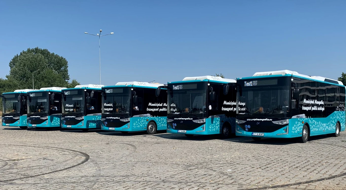 Autobuzele vor asigura legătura între stațiuni FOTO: Primăria Mangalia