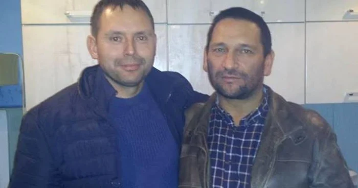 Claudiu Ionescu, alături de Traian Berbeceanu, la scurt timp după eliberarea fostului şef BCCO Alba din arest. D.G.