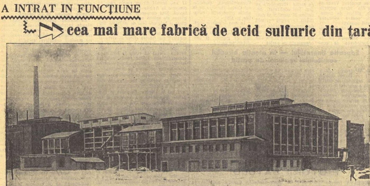 Uzina din Copșa Mică, 1957. Scânteia. 