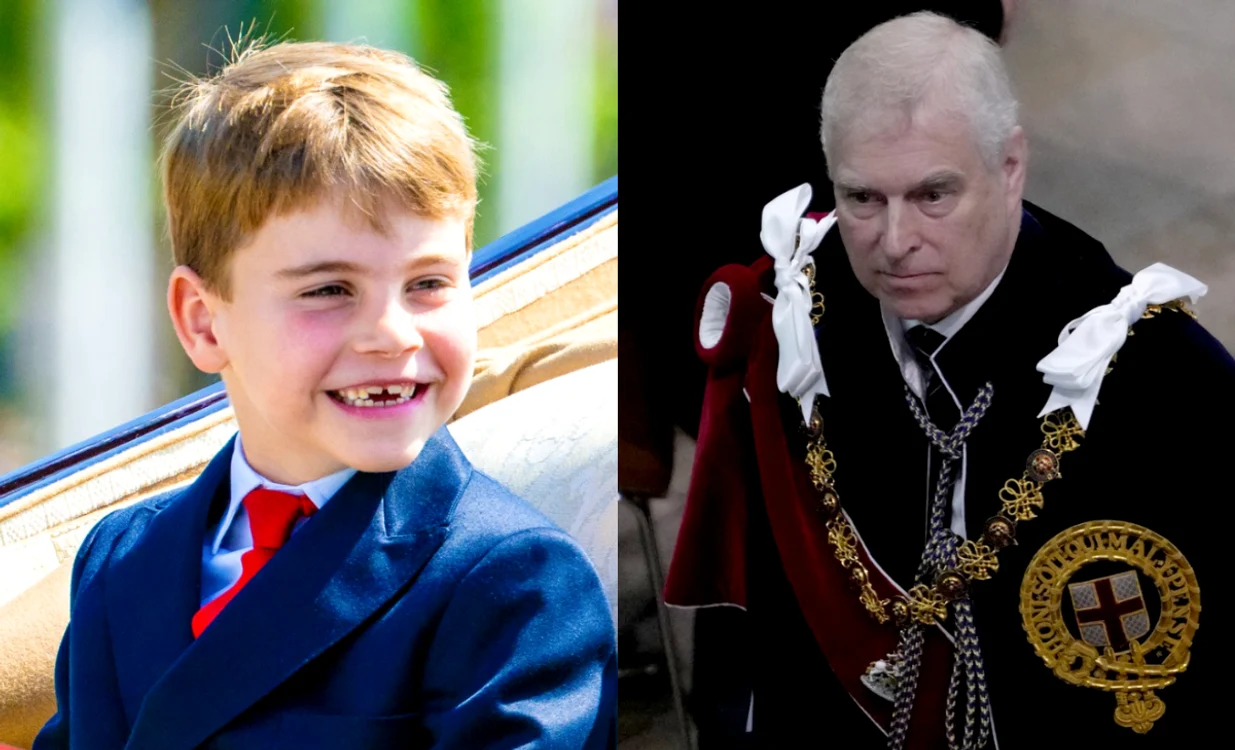 Prințul Louis și Prințul Andrew foto profimedia jpg